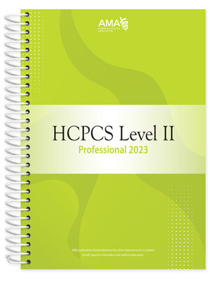 cover image of HCPCS 2023 Level II Professional Edition